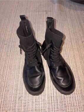 BASTO Women's Round Toe Block Heel Ankle Boots in Black